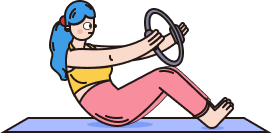 Pilates illustration from the CoreLab project