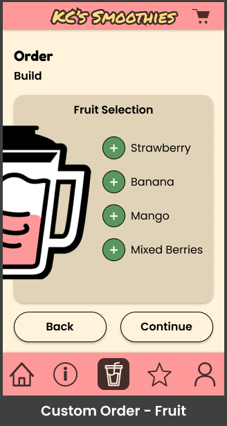 Smoothie ingredient selection